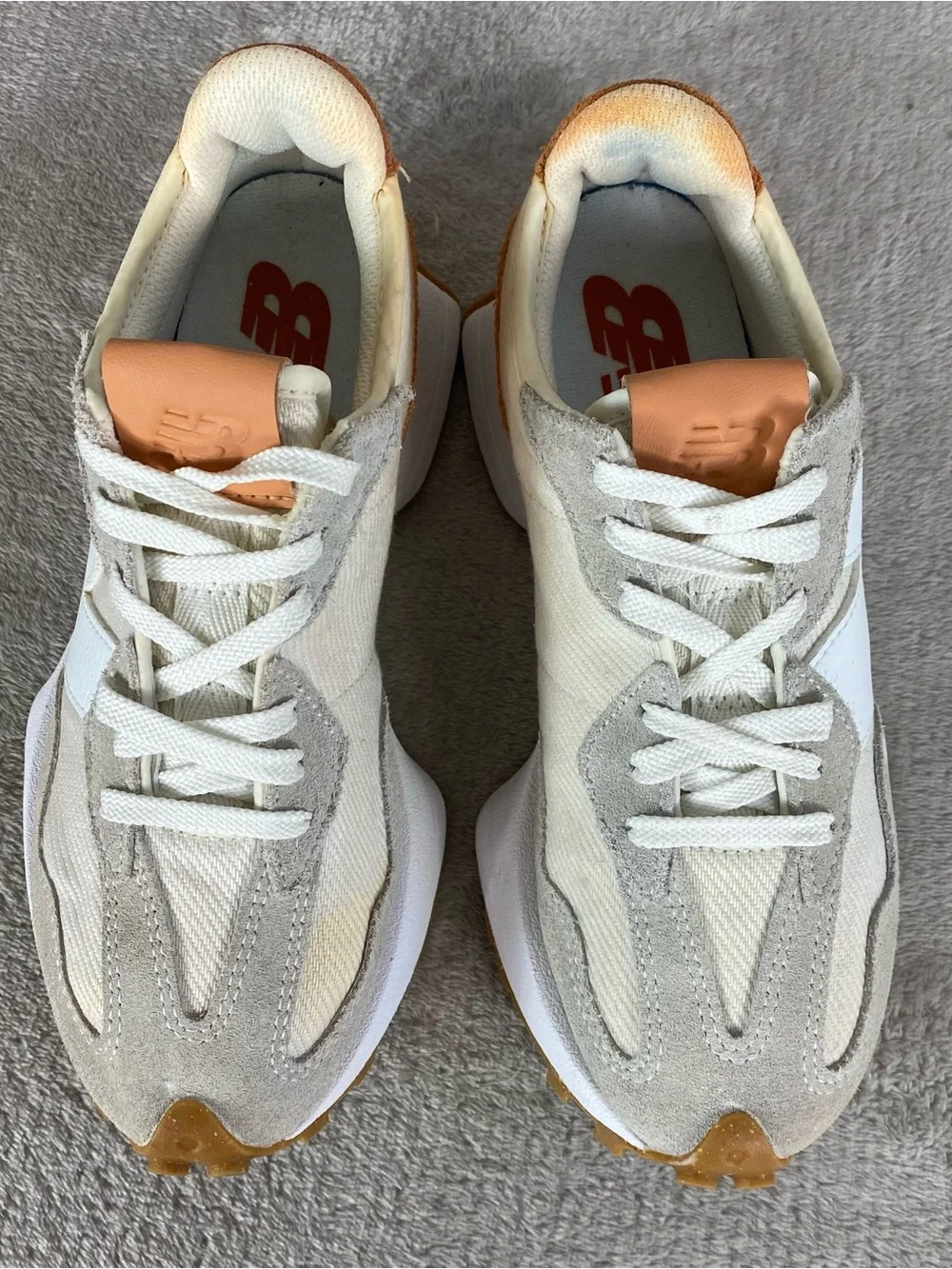 New Balance 327 WS327RA Womens Size 6 Sea Salt Rust Oxide Running Shoes